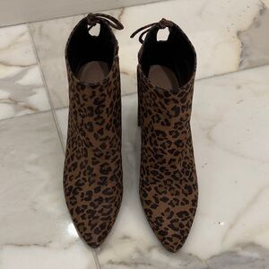 Stewart Weitzman Leopard Print Ankle bootie